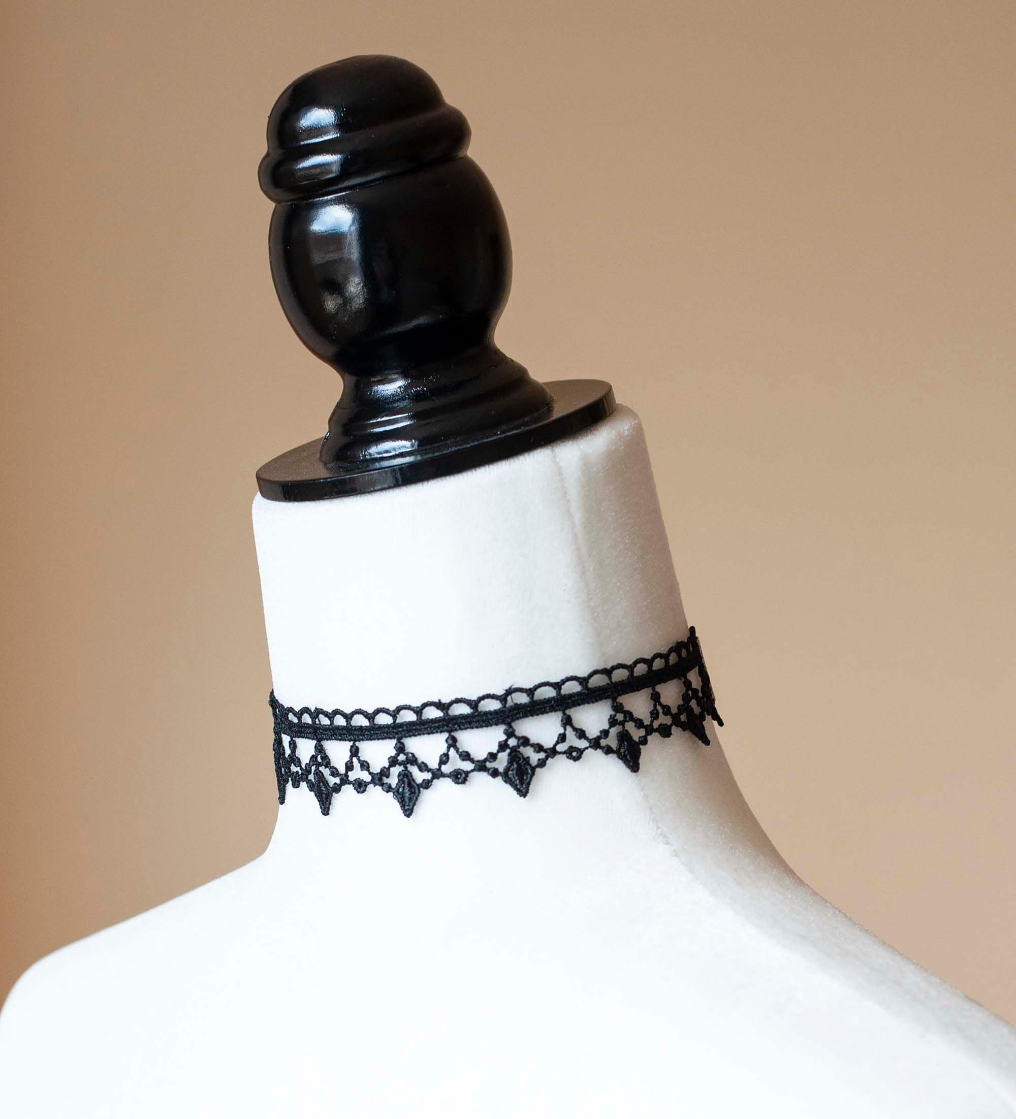 Black Lace Choker - Gothic Victorian Vampire Collar Necklace - Etsy