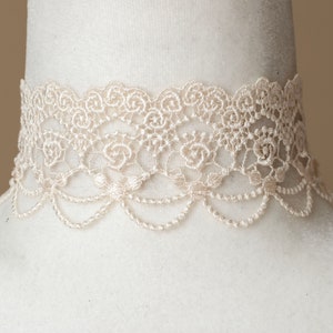 Cream Lace choker-Victorian Necklace-Bridal Jewelry-Wedding Accessories image 4