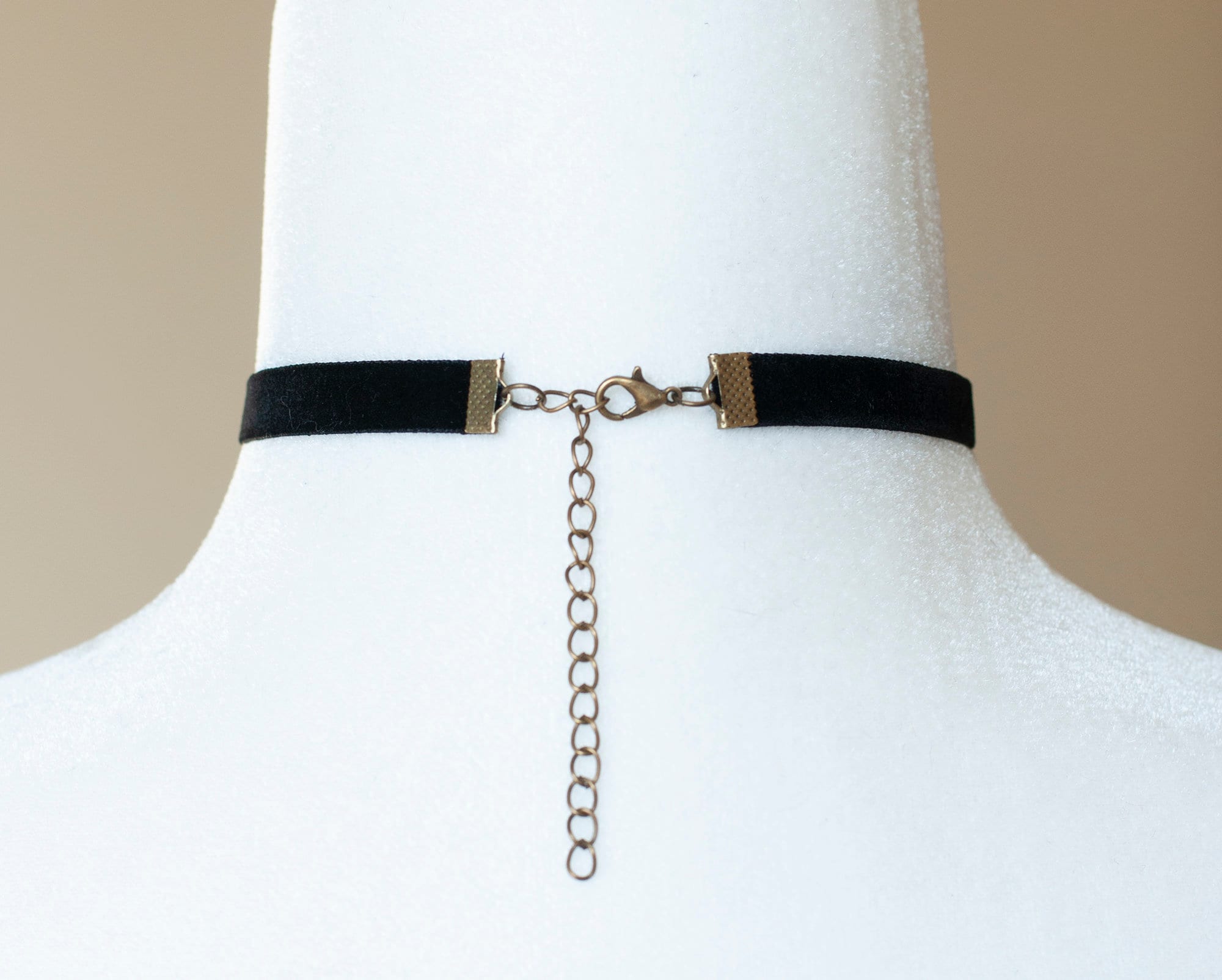 Collana Girocollo In Velluto Nero Con Cuore Rosso - Lunghezza Regolabile 25-35 Cm, Vintage Per Halloween E San Valentino - 3