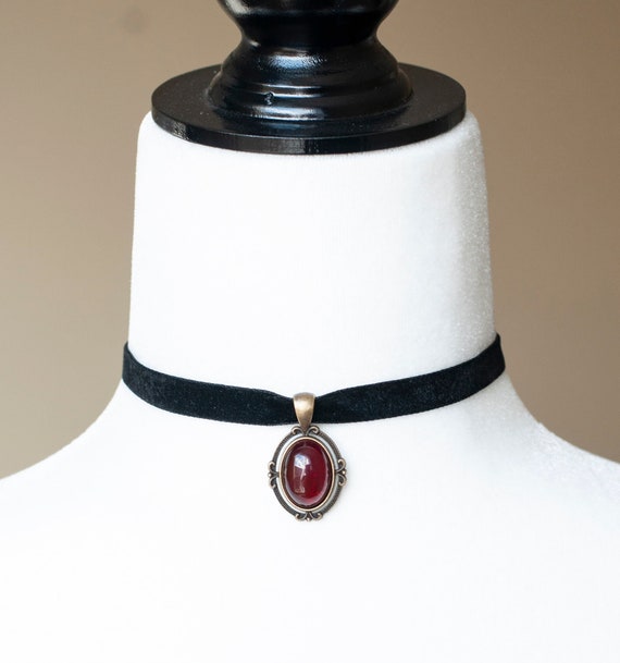 Black Choker Necklace Black Velvet Choker Necklace for Women - Import It All