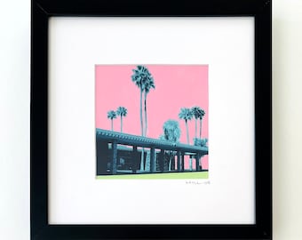 Original Framed Dreamscape - Indian School Bank 1