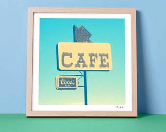 Vintage Cafe Sign