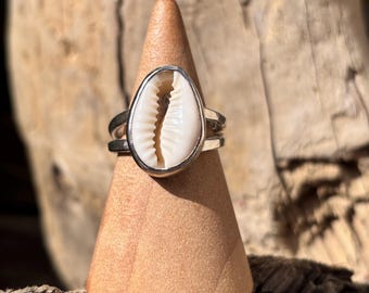 Cowrie Recycled Sterling Silver Ring