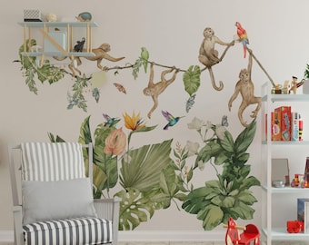 Jungle Animal Wall Decals | Safari Nursery Decor