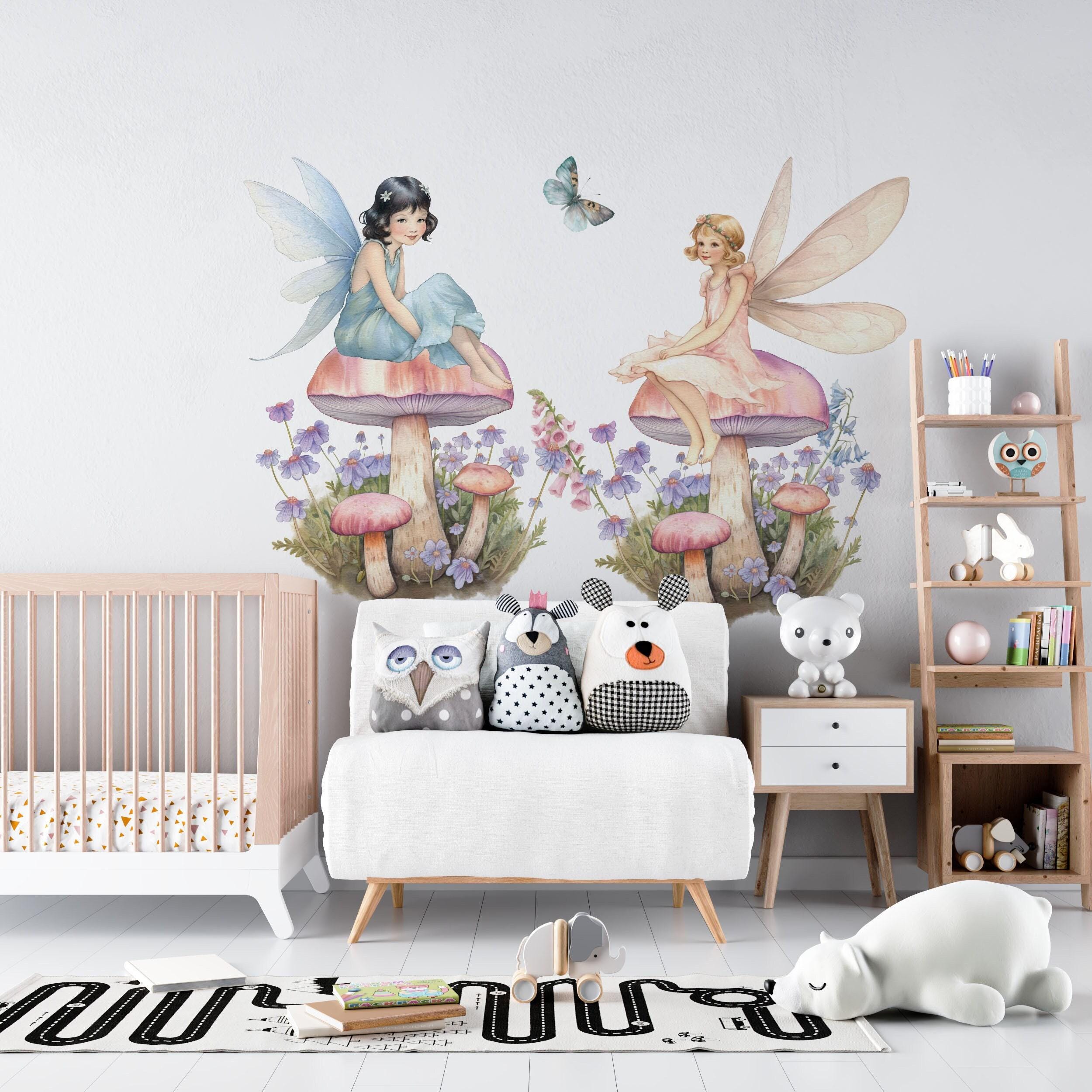Fairy Wall Decals | Pastel Nursery, Girls Room Decor - Etsy