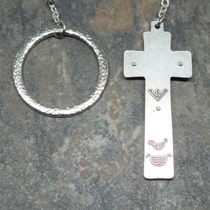 Czech Glass Irish Penal Rosary in Sapphire, Single Decade Chaplet, Tenner Chaplet, September Birthstone image 5