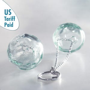 Mundgeblasene Glasblasen-Ohrringe: Mermaidcore Ocean Schmuck