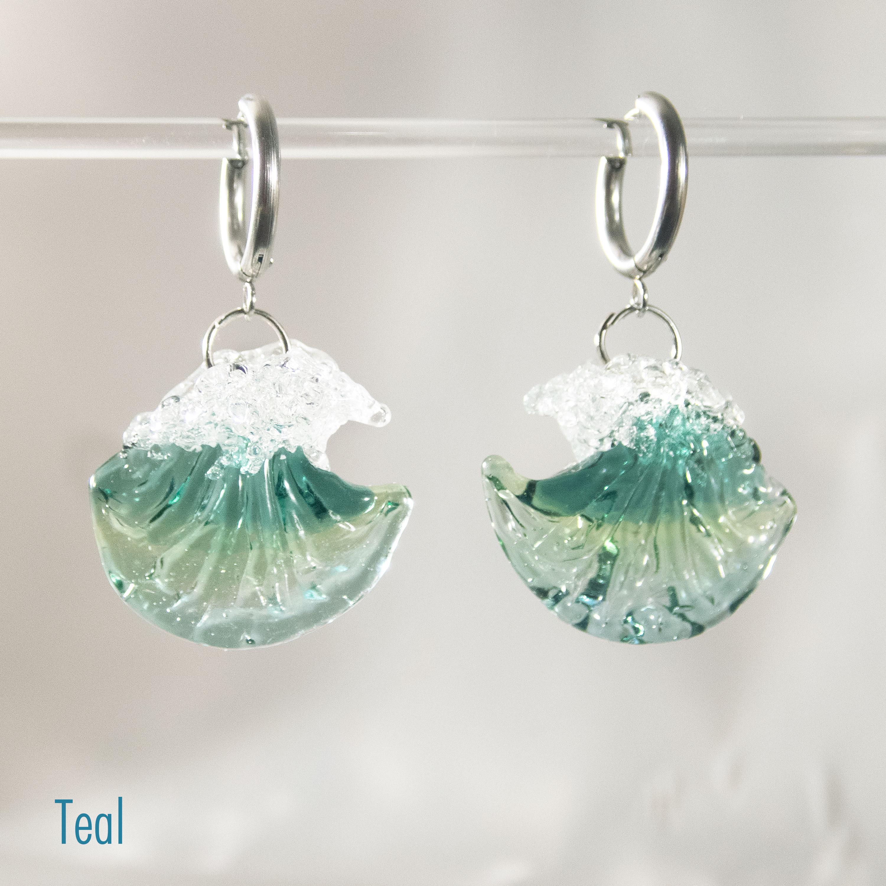 Earrings Swimming After Rain - Allergria Designs main image 0