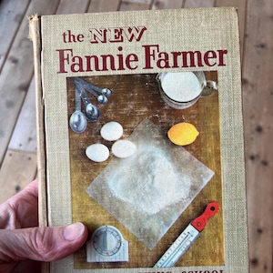 The New Fannie Farmer Boston Cooking School Cook Book, Ninth Edition, 1951, Vintage Cookbook,  Farmhouse Kitchen