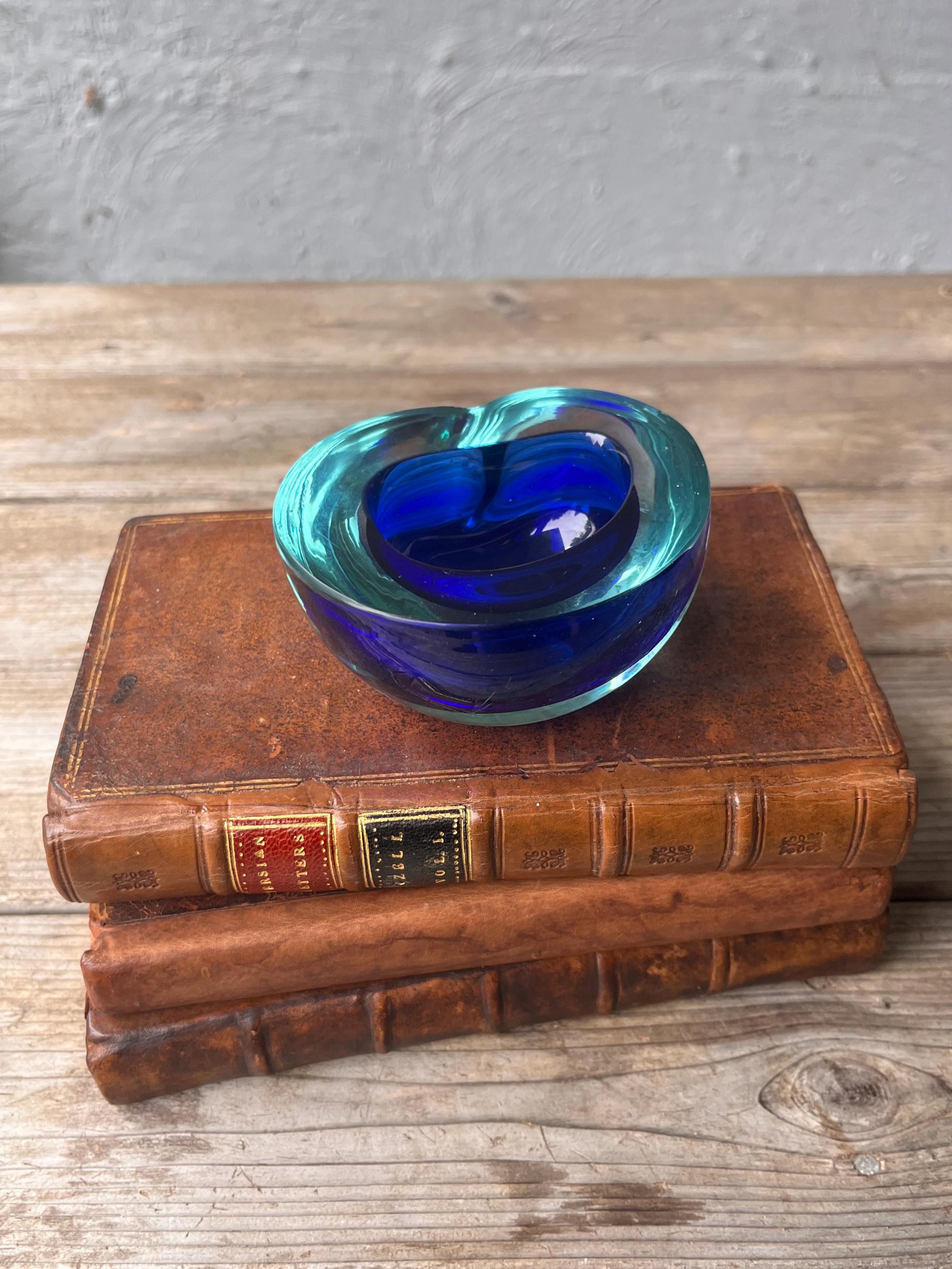 Murano Glass Blue Ashtray - Etsy