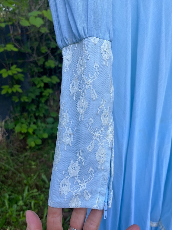 Vintage Gunne Sax Sky Blue Maxi Dress GREAT SHAPE… - image 5