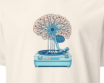 Music on the Brain Recording Electrophysiology Biology Neuroscience Unisex Tshirt