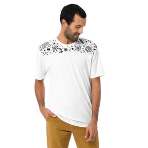 Neurowissen- schafts-Biologie-Psychologie unter dem Motto weißes T-Shirt
