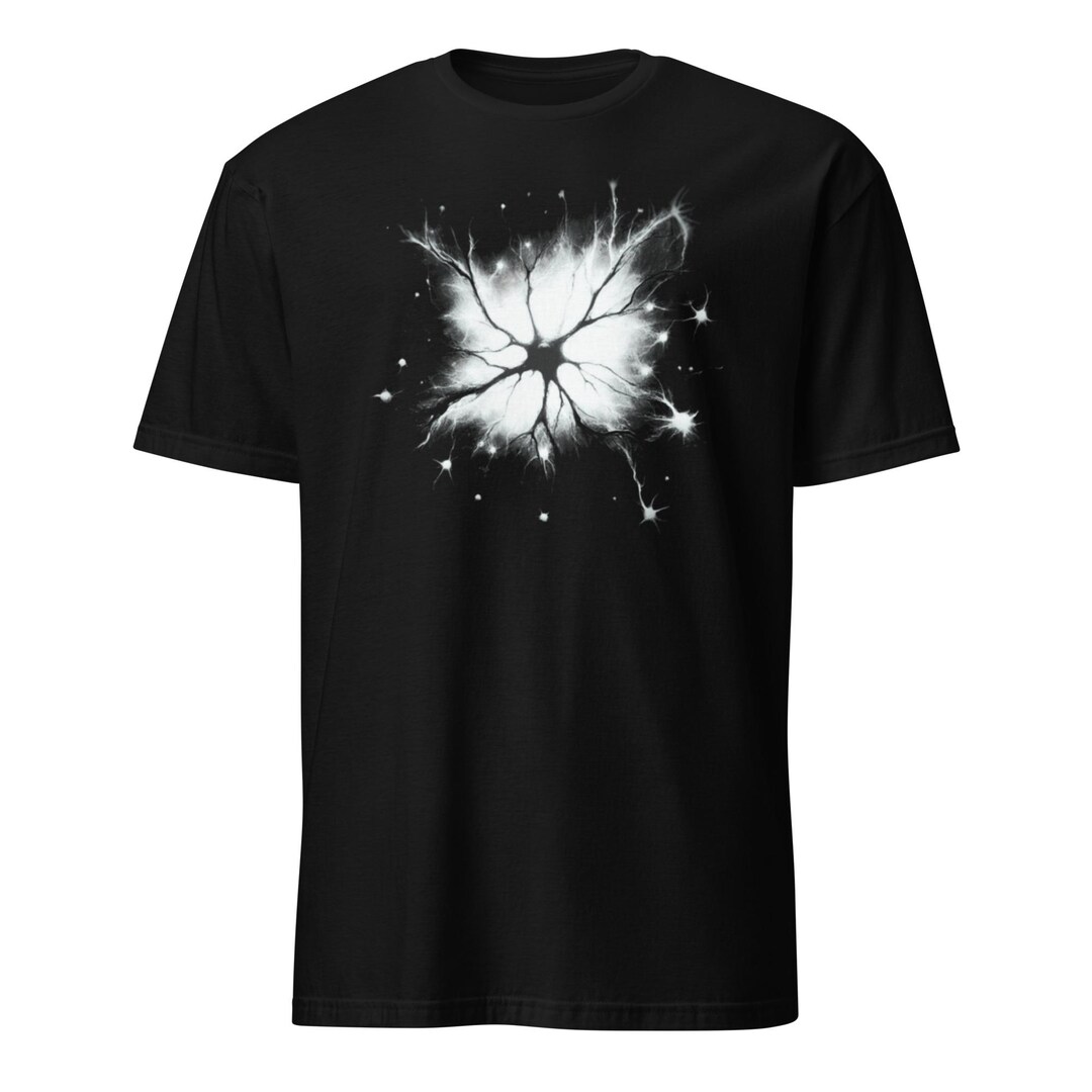 Neuron Dark Brain Black Unisex T-shirt - Etsy