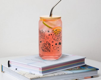 Neuroscience Biology Science Themed Can-shaped glass