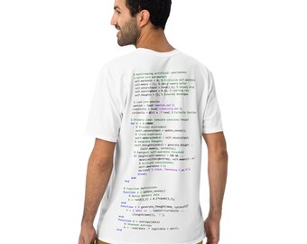 Conscious Robot Code T-Shirt: Funny Nerdy AI Unisex Tee