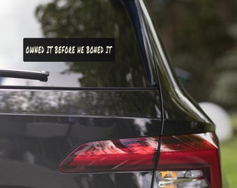 Tesla Disclaimer Bumper Sticker