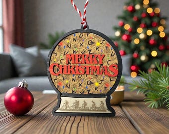 Stranger Christmas Things inspired Christmas ornament