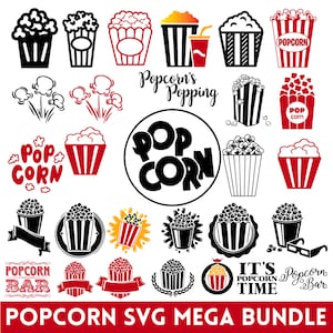 popcorn svg bundle, popcorn png, corn svg, popcorn clipart, movie popcorn svg, popcorn box png, popcorn svg file, silhouette, popcorn bowl,
