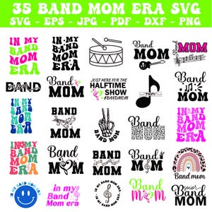 Band Mom Svg, Band Mom Png, Band Mom Shirt, Cricut Svg, Band Shirt, Svg Cut File, Svg For Shirts, Svg File For Cricut, Mom Life Png