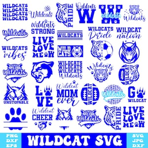 Wildcats SVG, Wildcats Svg Bundle, Wildcats Baseball, Wildcats Football, Wildcats Svg, Png Cricut Cut Files, Wildcats Basketball Svg, Soccer