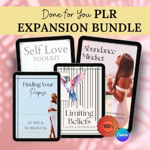 Mental Wellness Bundle Self-help eBook Self Love eBook Bundle & Emotion Workbook for Personal Development PLR Resell Bundle MMR PLR