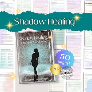 Libro de trabajo de sombras PDF, Diario de ansiedad, Sugerencias para el diario de sanación, Sanación del niño interior, Trauma infantil, Planificador de trabajo de sombras