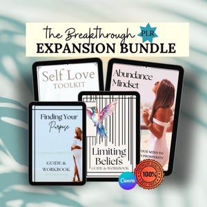 Mental Wellness Bundle Self-help eBook Self Love eBook Bundle & Emotion Workbook for Personal Development PLR Resell Bundle MMR PLR image 1