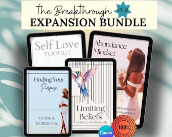 Mental Wellness Bundle Self-help eBook Self Love eBook Bundle & Emotion Workbook for Personal Development PLR Resell Bundle MMR PLR