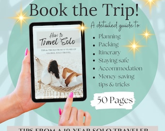 Solo Female Travel Solo Travel Planner Travel Tips Women's Travel Guide PLR Resell Rights Solo Traveler PLR Done For You Solo Traveler ebook
