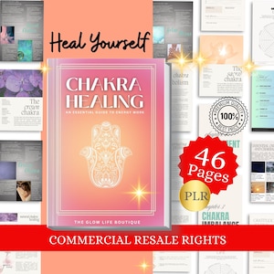 Chakra Healing Workbook Printable Spiritual Book Chakra Planner Third Eye Opening & Energy Balancing Printable, Healers Lightworkers PLR