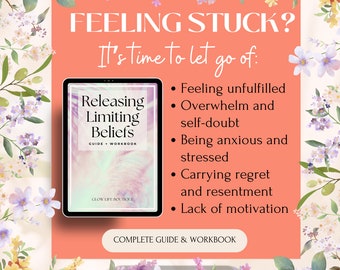 Limiting Beliefs Workbook Core Beliefs Worksheet Personal Development PLR Self Growth ebooks Personal Growth Mindset Core Beliefs Worksheets