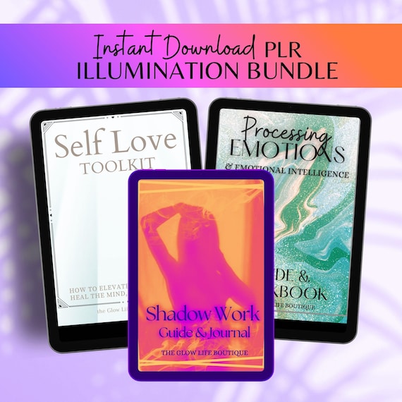 Self Improvement eBook Bundle Personal Development PLR Resell Bundle Processing Emotions Inner Child Work Mental Wellness Bundle Shadow Work