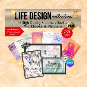 Mental Health Bundle PLR Wellness ebook Bundle Canva PLR Bundle Self-help eBook Coaching Resources Self Improvement eBook Bundle DFY Resale