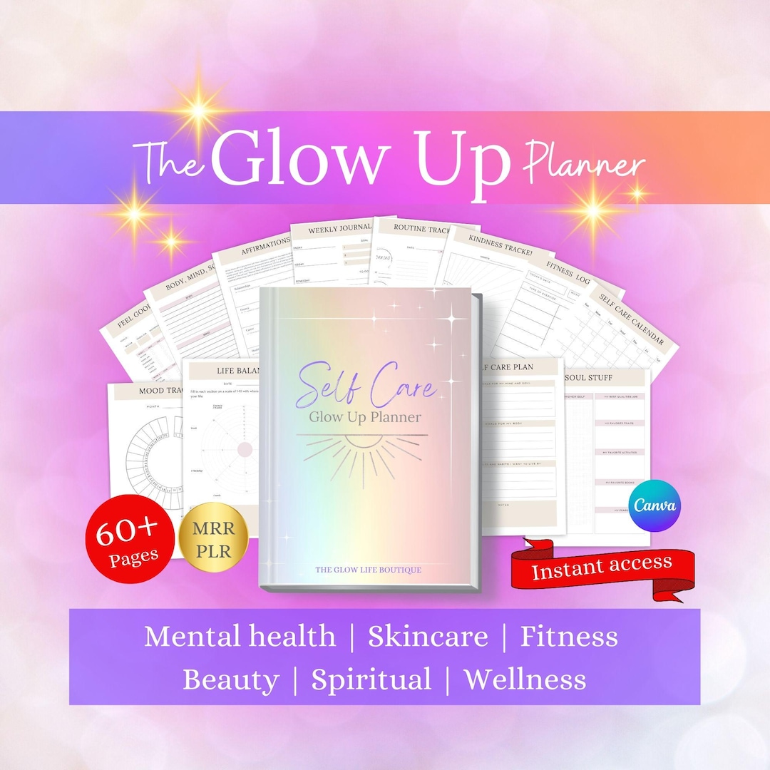 Glow up Guide Glow up Challenge Self Care PLR Teenage Self Care Tips ...