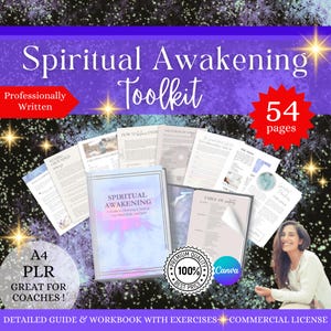 Spiritual Awakening Kit Spiritual Awakening Journal ebook Spiritual PLR Template Inner Child Energy Healing Spiritual Awakening Guide Coach