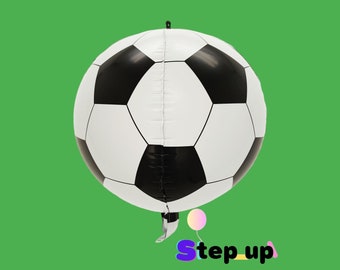 Soccer mylar balloon, 25 inch mylar balloon, soccer ball balloon, soccer theme party, birthday balloon, boy's birthday, 4D balloon, soccer