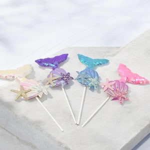 Mermaid Cake Toppers, Mermaid Birthday, Mermaid Princess, Disney Ariel Birthday Party, Party Decoration, Cake Decoration, Cupcake topper