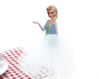 Elsa Cake Toppers, Princess Birthday, Disney Princess, Disney Themed Birthday Party, Party Decoration, Cake Decoration, Cupcake topper