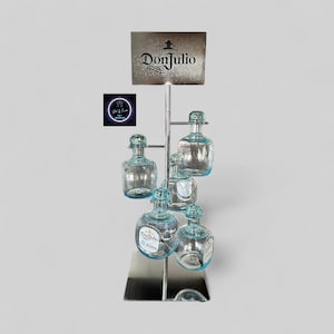 Small Don Julio Bottle Display Tower Stand. Holds 5 Reusable Bottles–Party & Bar Display, Tequila Tower.  Don Julio Stand/Don Julio Tower.