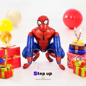Life size Spiderman Balloon, mylar balloon, Spiderman Party Theme, Spiderman 3D Balloon, Birthday Party, Party Decoration, Balloons, Party