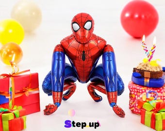 Life size Spiderman Balloon, mylar balloon, Spiderman Party Theme, Spiderman 3D Balloon, Birthday Party, Party Decoration, Balloons, Party