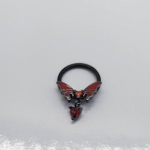 Gothic Wing Nose Stud Piercing Nostril Septum 316L Surgical Steel Jewellery Gift Jewelry