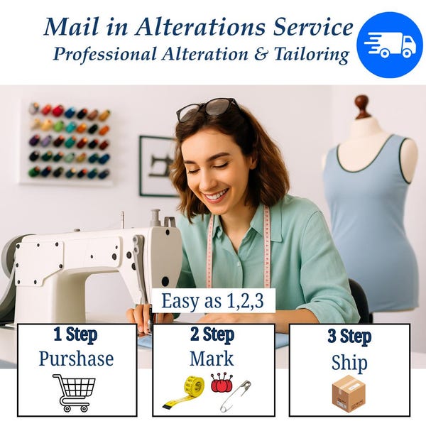 Mail-In Clothing Alterations: Hemming, Mending, Zipper Repair