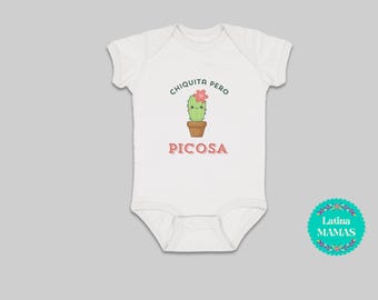 Chiquita Pero Picosa Baby Strampelanzug und Kleinkind T-Shirt - Niedliches Kaktus Design - Lateinische Kultur Babykleidung