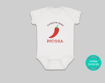 Chiquita Pero Picosa Baby Strampelanzug und Kleinkind T-Shirt - Niedliches Kaktus Design - Lateinische Kultur Babykleidung