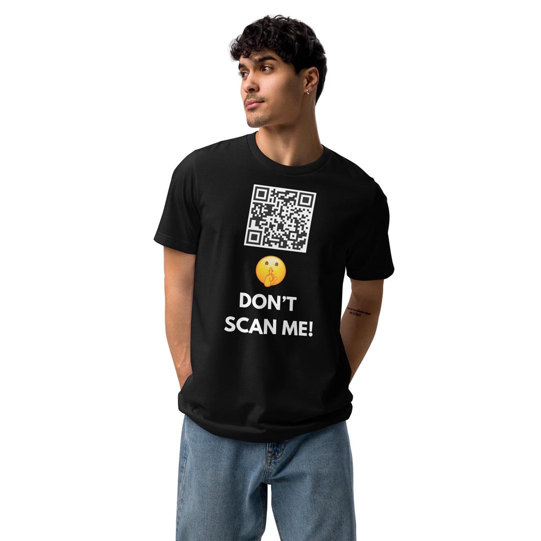 Mewing QR Meme Shirt | Don't Scan Me - Etsy