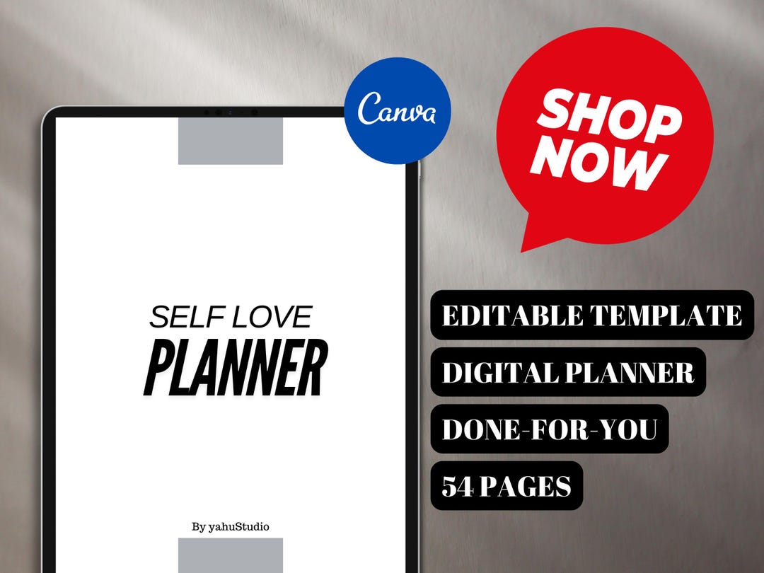 Self Love Planner for Positive Mindset & Motivation – Digital Printable ...