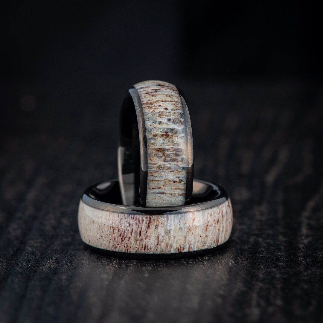 Personalized Men's Wedding Band, Black Engagement Band, Male Promise — free download