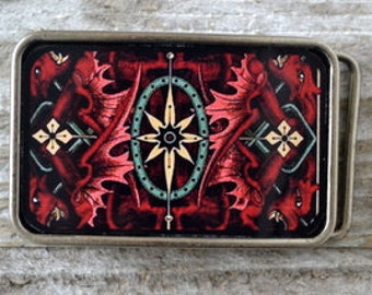 The Chan Buckle -Bold Vintage Playing Card Belt Buckle